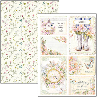 Bloc créatif de fleuriste A4 9 feuilles/paquet