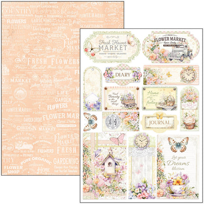 Bloc créatif de fleuriste A4 9 feuilles/paquet