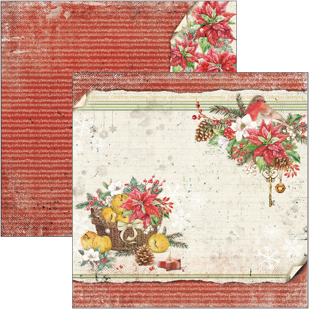 Christmas Vibes Pad 8x8 12/Pkg