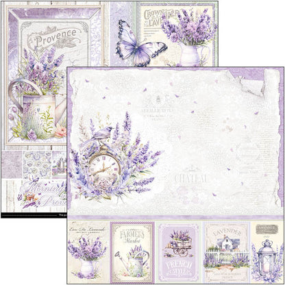 Morning In Provence Paper Pad 8"x8" 12/Pkg
