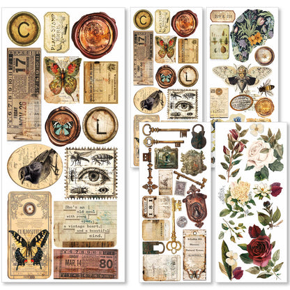 Cabinet Of Curiosities Transparent Adhesive Sheets 5/Pkg