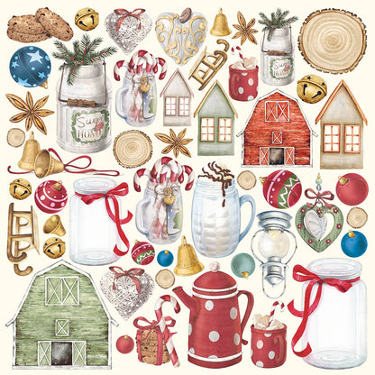 Christmas Vibes Pad 12x12 12/Pkg
