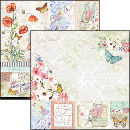 Ciao Bella Enchanted Land Paper Pad 12"x12" 12/Pkg