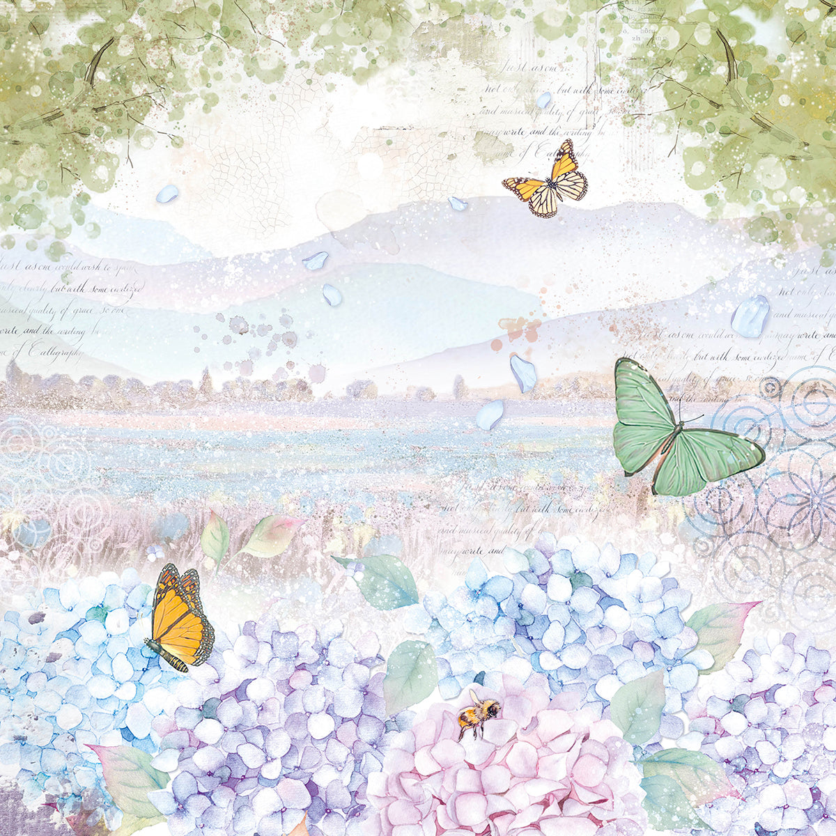Ciao Bella Enchanted Land Paper Pad 12"x12" 12/Pkg