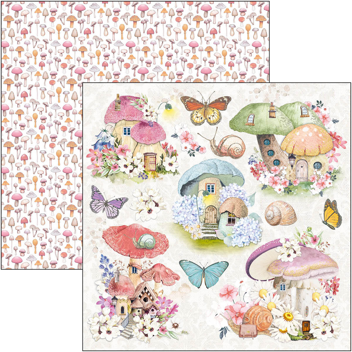 Ciao Bella Enchanted Land Paper Pad 12"x12" 12/Pkg