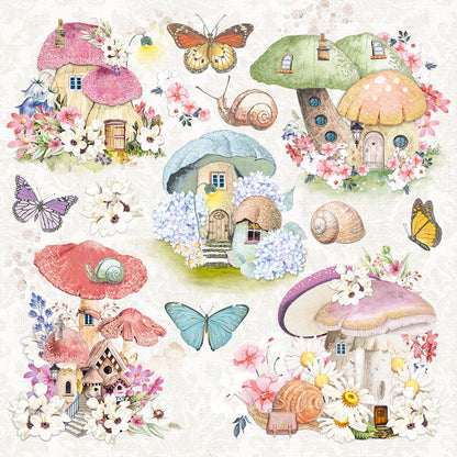 Ciao Bella Enchanted Land Paper Pad 12"x12" 12/Pkg