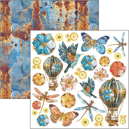 Esprit de Voyage Paper Pad 12"x12" 12/Pkg