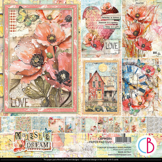 Bloc de papier Majestic Dream 12"x12" 12/Paquet