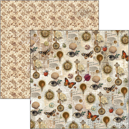 Cabinet Of Curiosities Paper Pad 12"x12" 12/Pkg