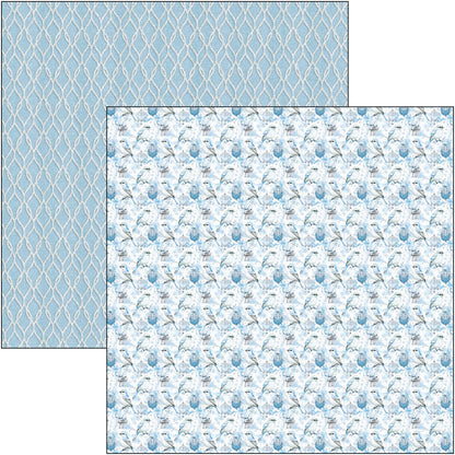 Elegance of Blue Paper Pad 12"x12" 12/Pkg