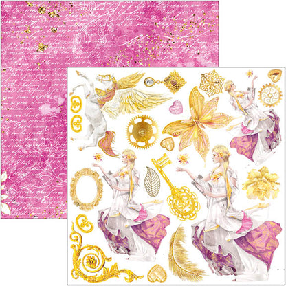 Bloc de découpe Fussy Cut Éthéré 15x15cm 24 feuilles/paquet
