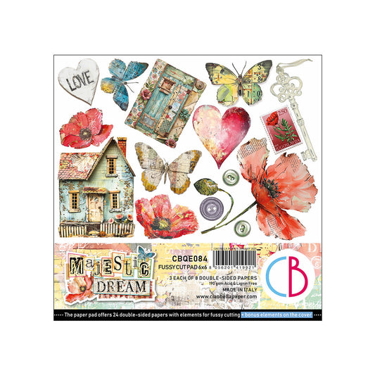 Majestic Dream Fussy Cut Pad 6"x6" 24/Pkg