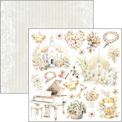 Bloc de papiers à découper Blessing Day 15x15cm 24 feuilles/paquet