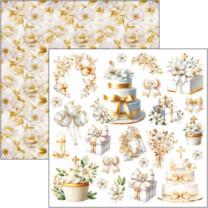 Bloc de papiers à découper Blessing Day 15x15cm 24 feuilles/paquet
