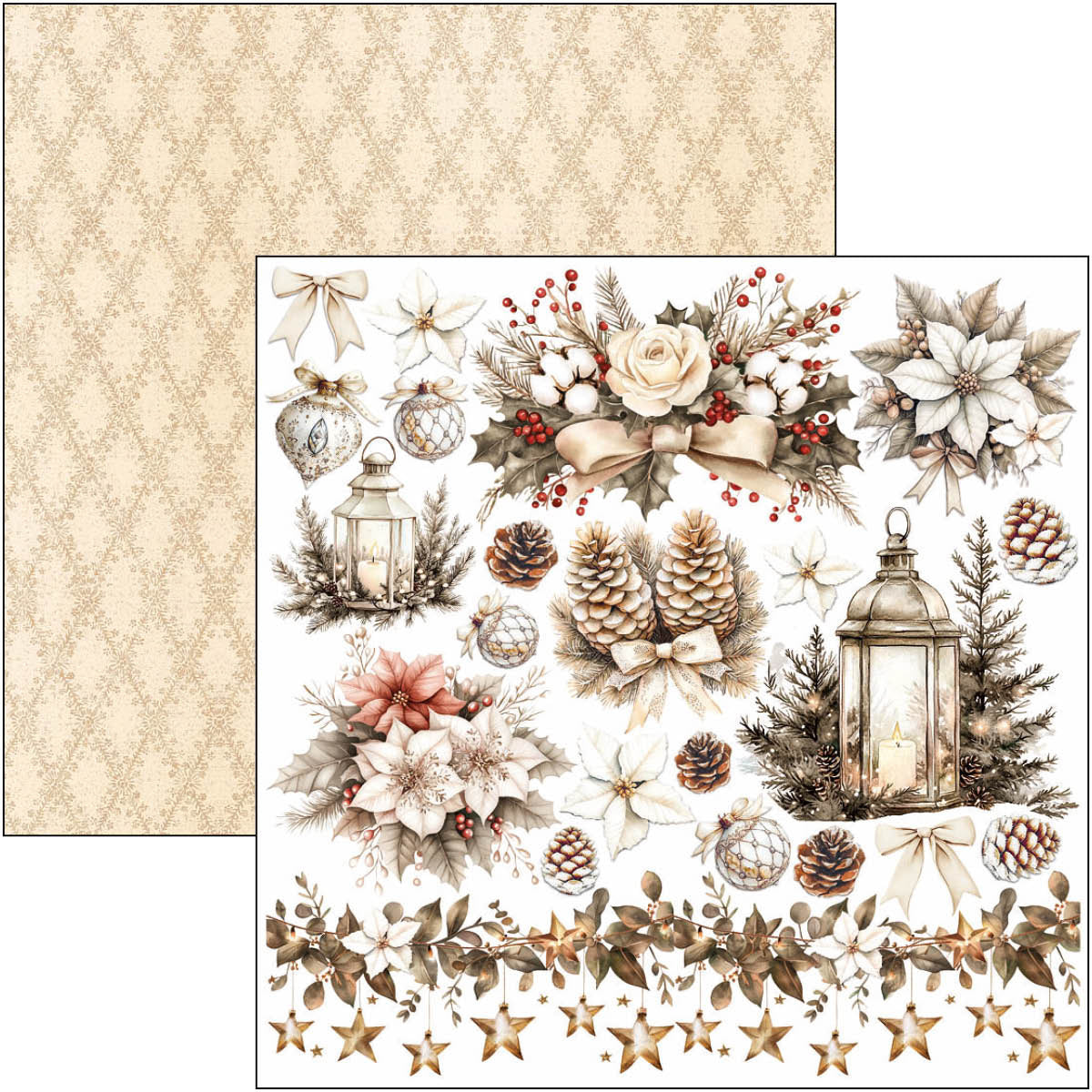 Winter Season Fussy Cut Pad 6"x6" 24/Pkg