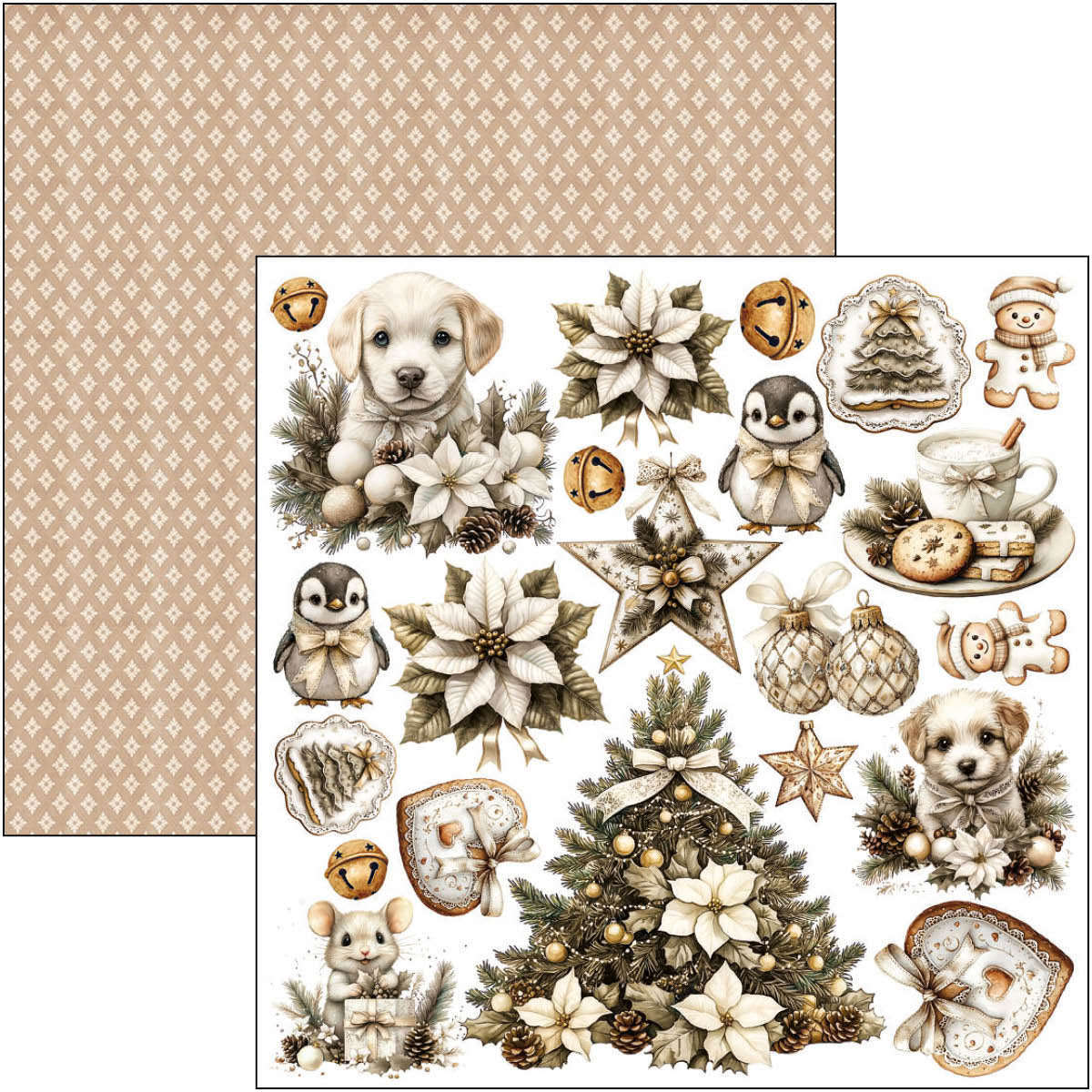 Winter Season Fussy Cut Pad 6"x6" 24/Pkg