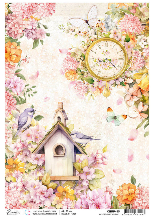 Rice Paper A4 Neverending Journey - 5 Sheets