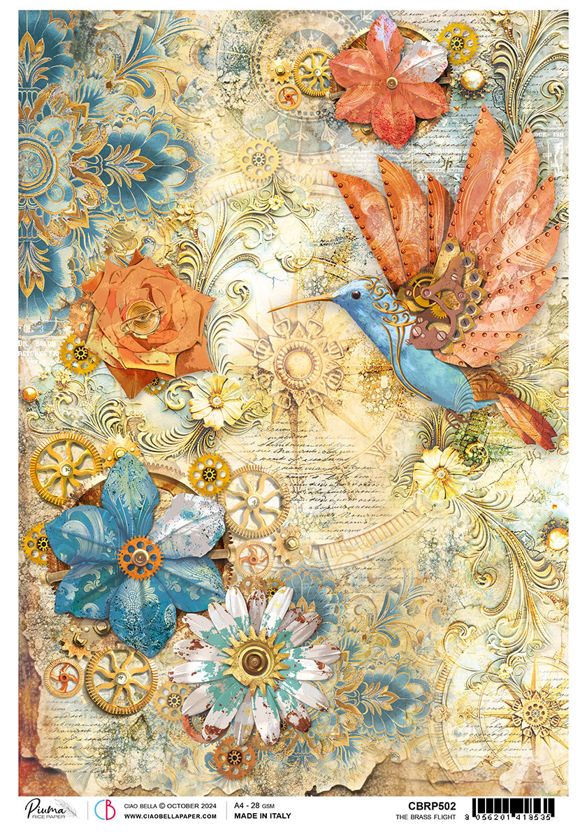 Rice Paper A4 The Brass Flight (5 Sheets)