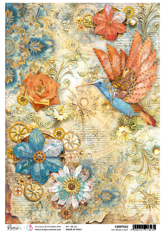 Rice Paper A4 The Brass Flight (5 Sheets)