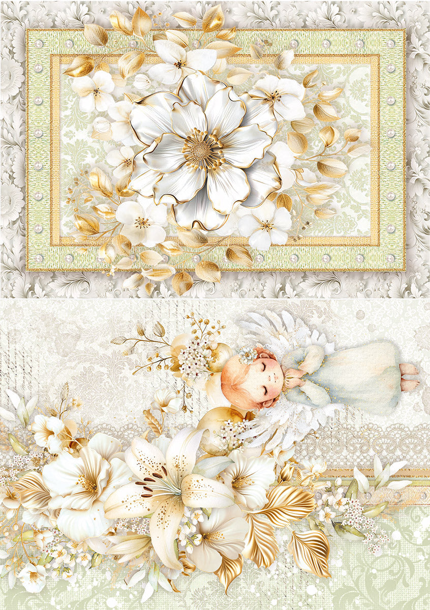 Rice Paper A5 MIXED 8/Pkg Blessing Day
