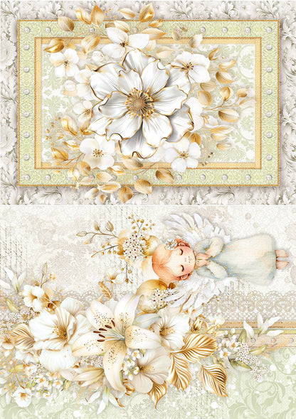 Rice Paper A5 MIXED 8/Pkg Blessing Day