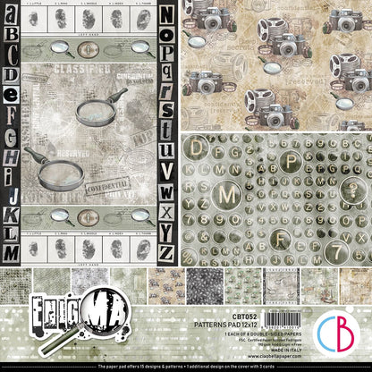 Ciao Bella Enigma Patterns Pad 12x12 8/Pkg