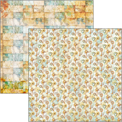 Coral Reef Patterns Pad 12"x12" 8/Pkg