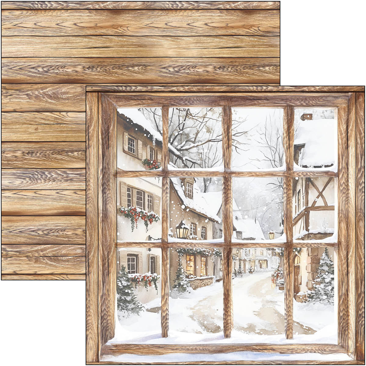 Winter Season Patterns Pad 12"x12" 8/Pkg