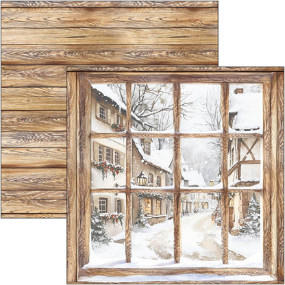 Winter Season Patterns Pad 12"x12" 8/Pkg