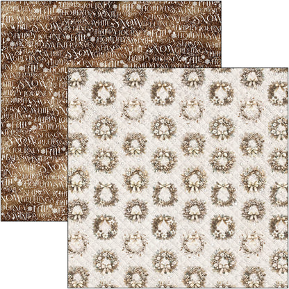 Winter Season Patterns Pad 12"x12" 8/Pkg