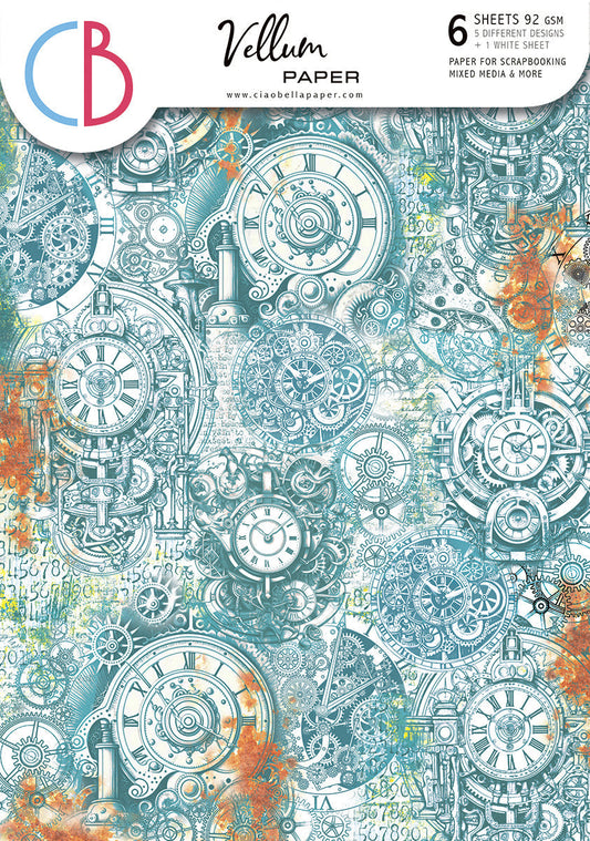 Vellum Coral Reef Paper Patterns A4 6/Pkg