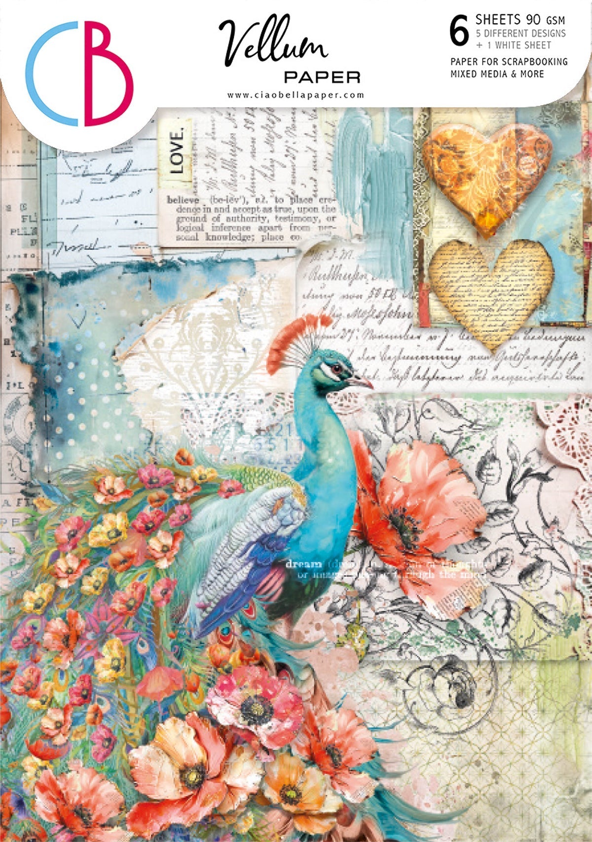 Majestic Dream Vellum Paper Patterns A4 6/Pkg