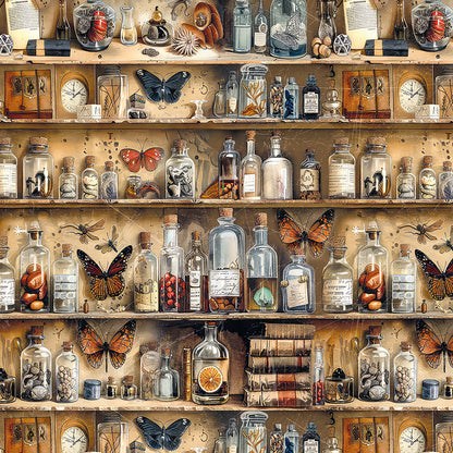 Vellum Cabinet Of Curiosities Fussy Cut 6"x6" 6/Pkg