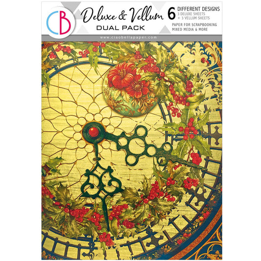 Deluxe Paper Gold & Vellum Dual Pack A4 MIXED 6/Pkg Toy Shop
