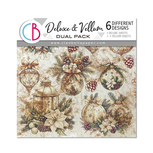 Deluxe Paper Pearl Copper & Vellum Dual Pack MIXED 6/Pkg Winter Season