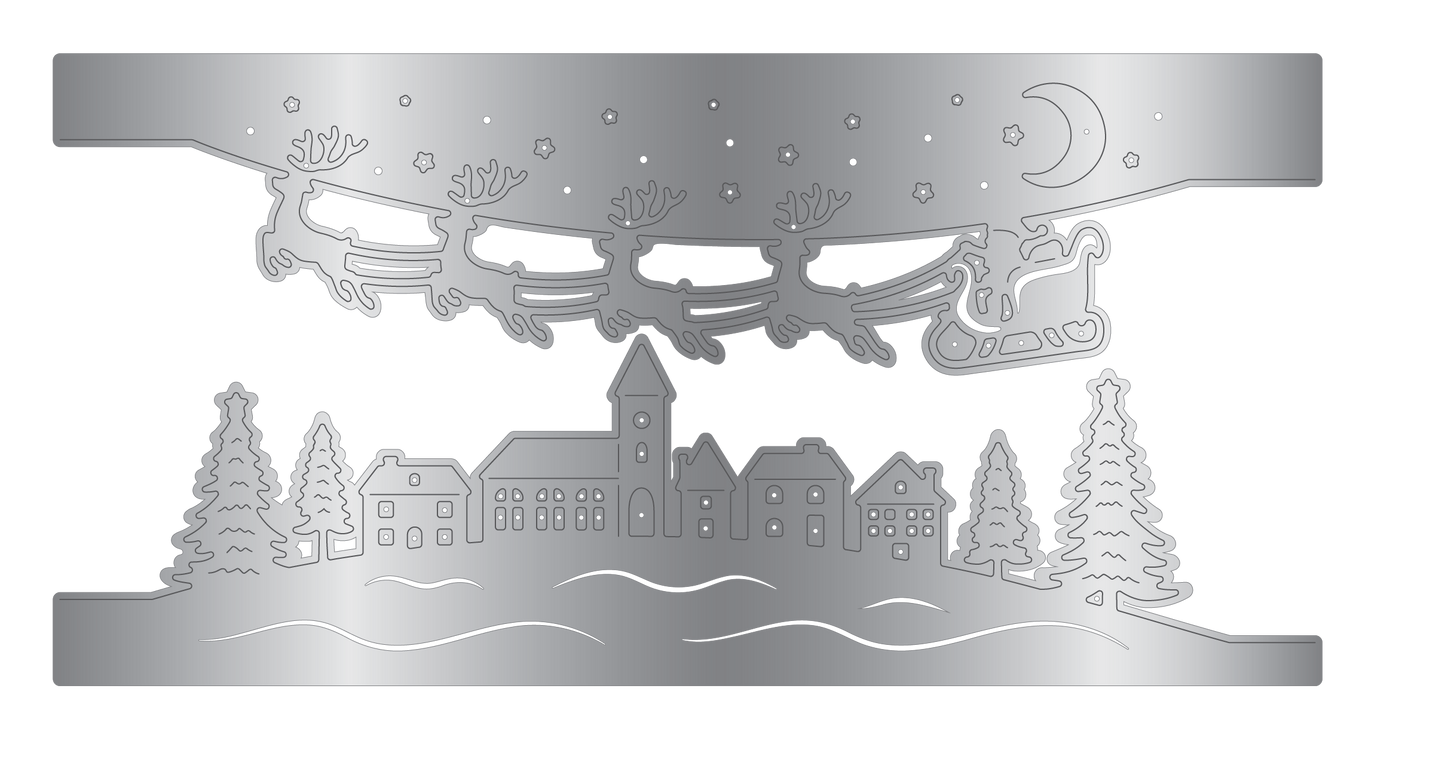 Crafter's Companion Metal Die Edge Set - Christmas Eve