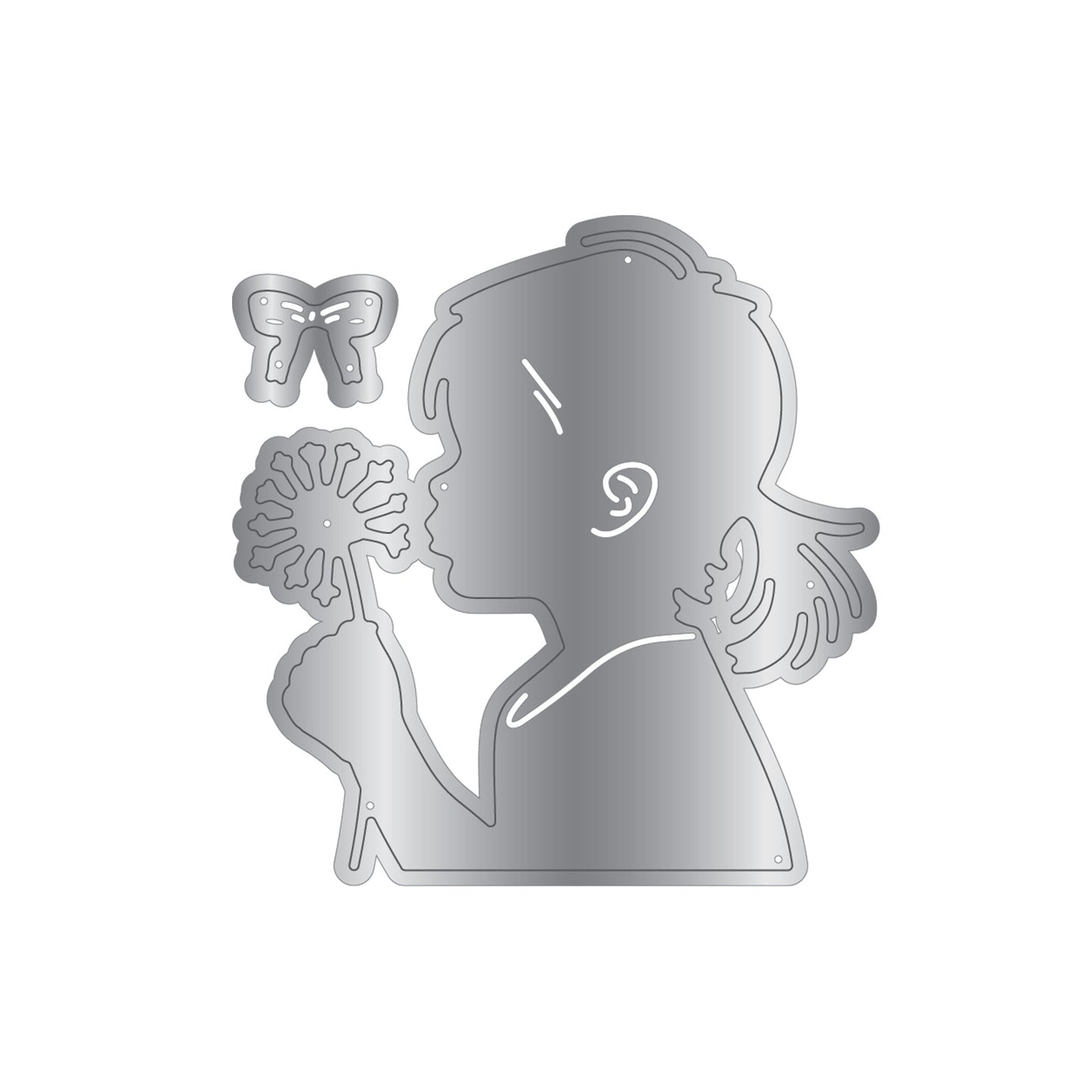 Crafters Companion Metal Die, Stamp & Stencil Set - Make a Wish