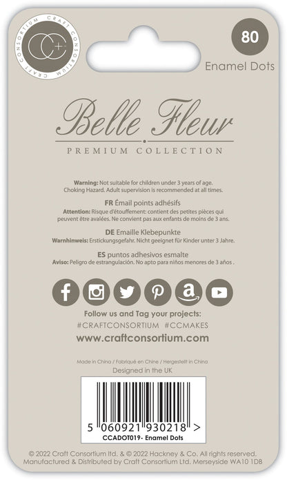 Craft Consortium Belle Fleur - Pastilles Émaillées