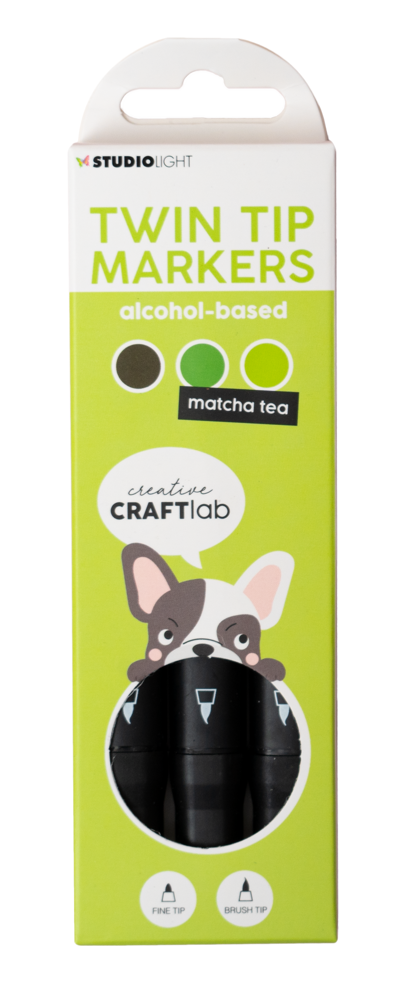 Feutre à alcool CCL Matcha Tea Essentials 48x152x13mm 3 pièces n°10