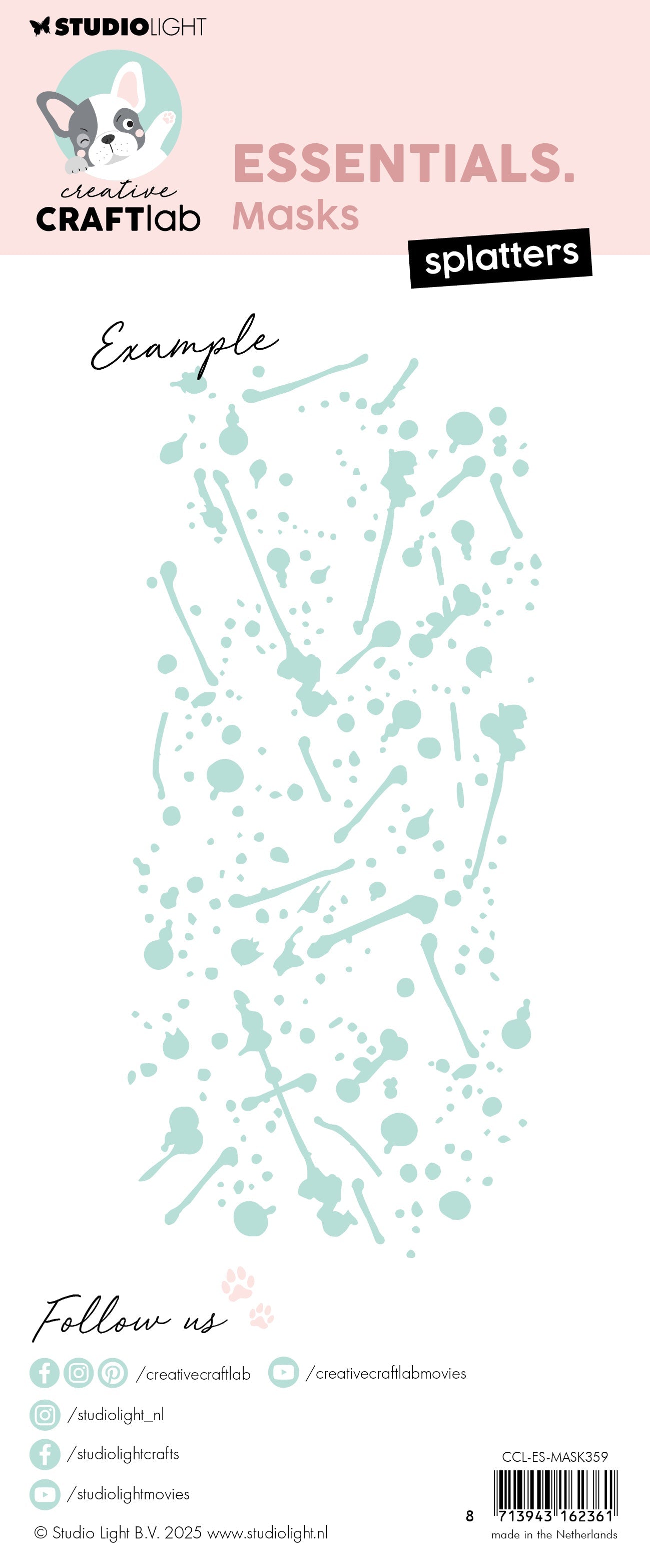 CCL Masks Splatters Essentials 1 Pieces