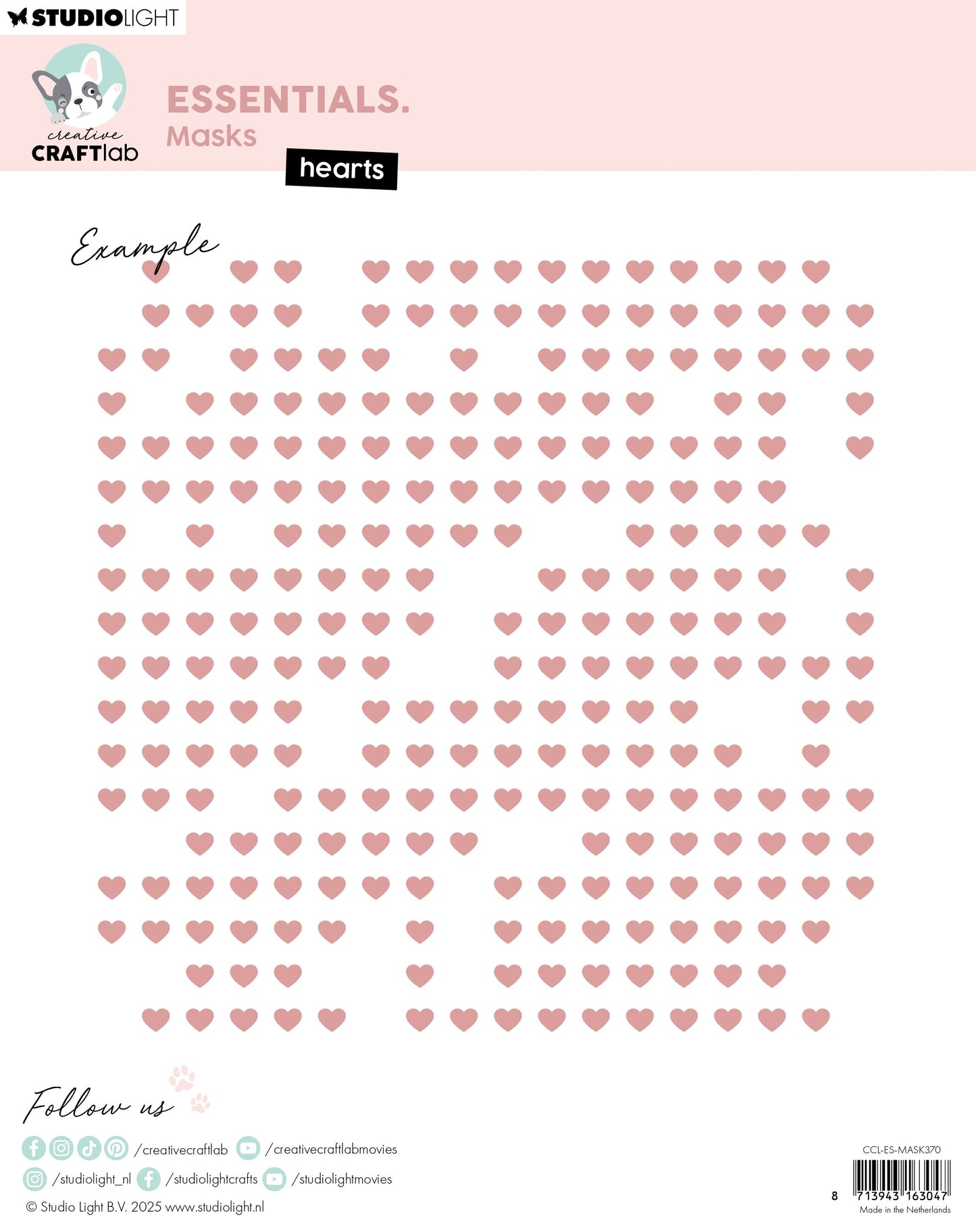 CCL Masks Hearts Essentials 1 Piece