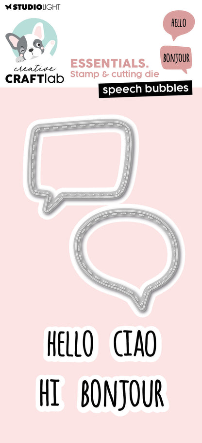CCL Stamp & Cutting Die Speech Bubbles Essentials 6 PC