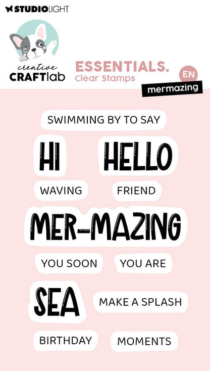 CCL Clear Stamps Mermazing Essentials 12 Pieces