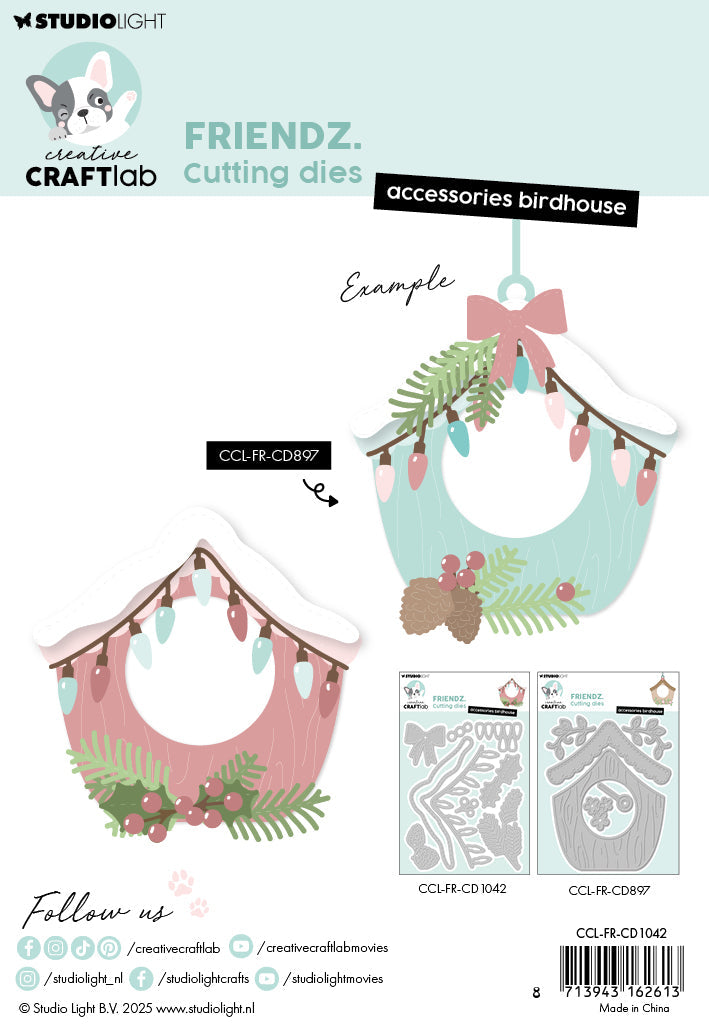 CCL Cutting Die Accessoiries Birdhouse Friendz 9 Pieces