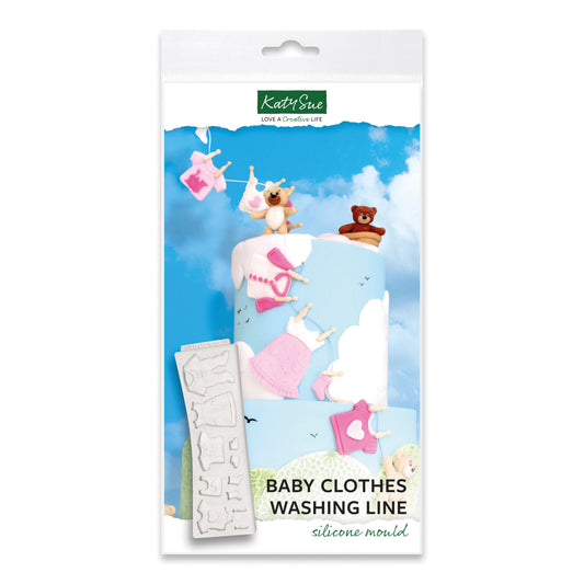 Baby Clothes Washing Line Silicone Mould