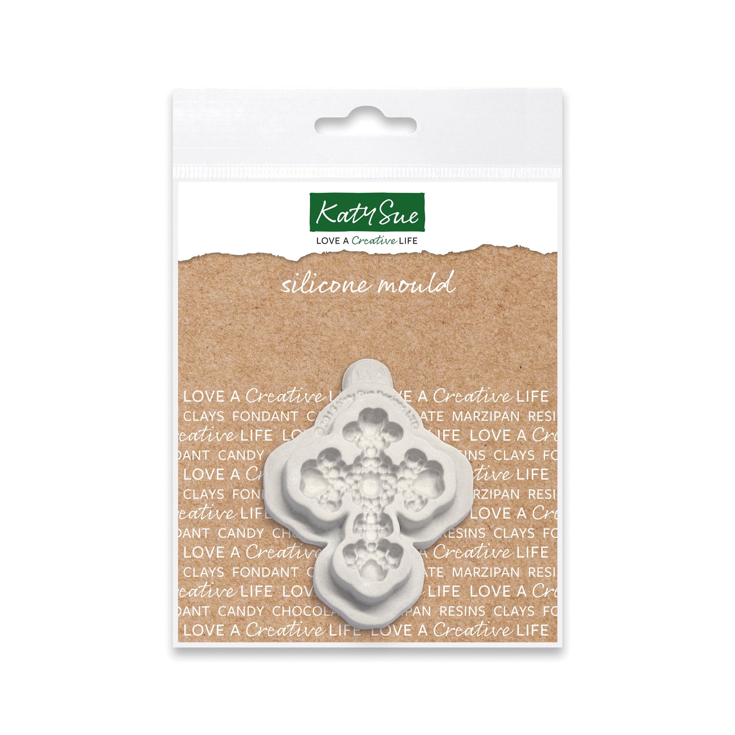 Beaded Cross Silicone Mould