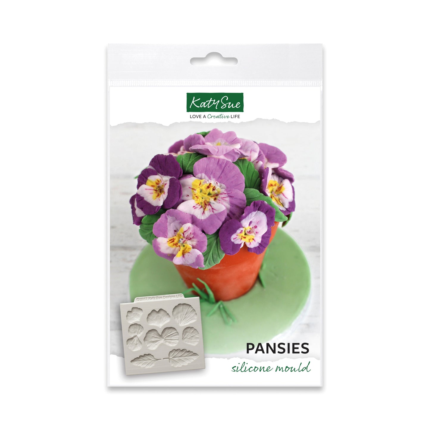 Pansies Silicone Mould