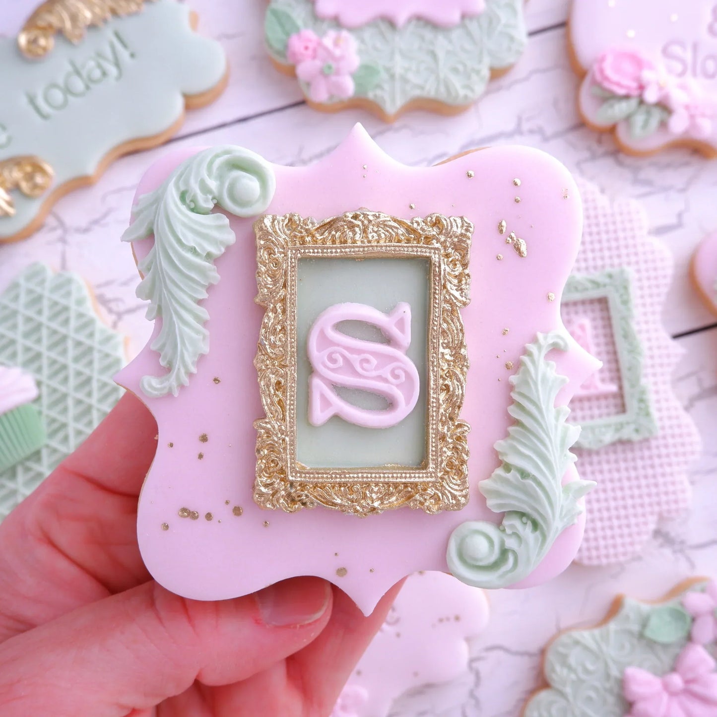 Moule en silicone petit cadre vintage