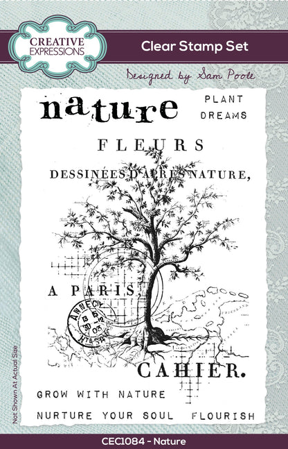 Creative Expressions Sam Poole Nature 4 in x 6 in Clear Stamp Set