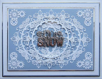 Festive Industrial Chic Collection Mechanical Holly Square